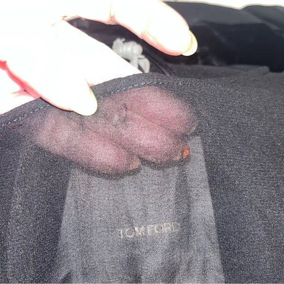 TOM FORD vintage black copper sequin ombré beaded mesh midi dress IT42 US6 NWT - Picture 15 of 15